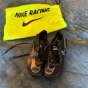 Nike Black Track Spikes with Neon Yellow Racing Bag